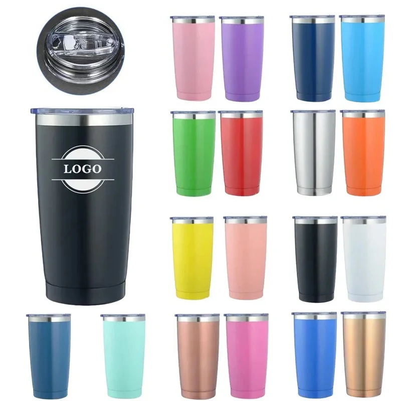 20 oz Insulated Stainless Steel Tumbler W/ Lid 1