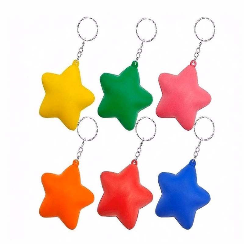 Star Stress Reliever Keychain