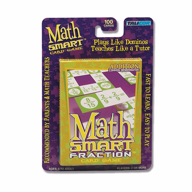 Math Smart Fraction Addition Common Denominator - Ages 5+