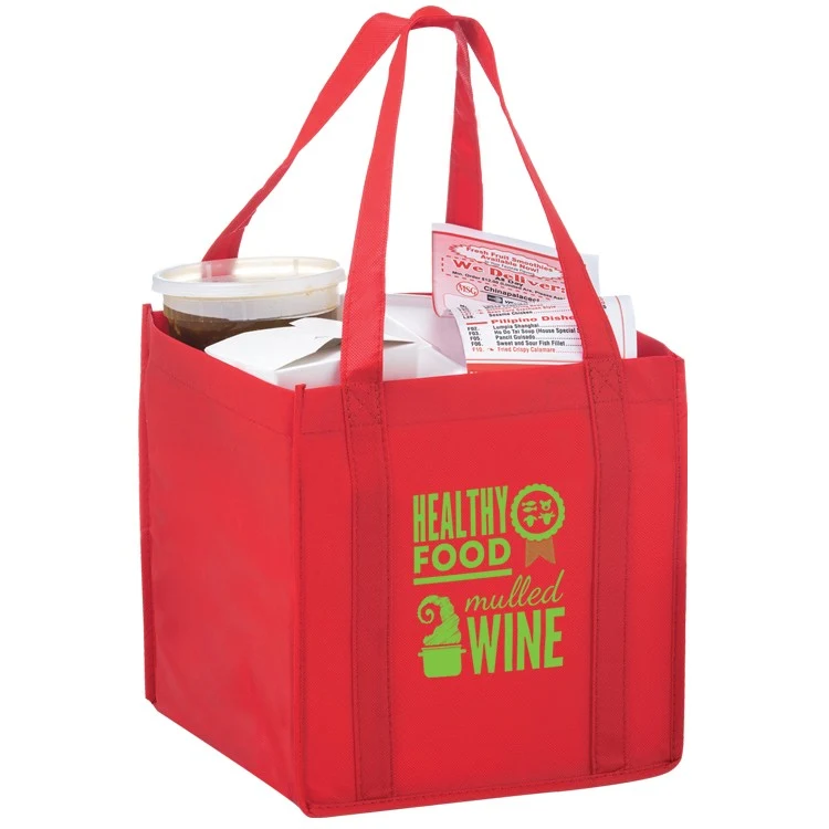 Non-woven Grocery /Takeout "CUBE" Tote 1
