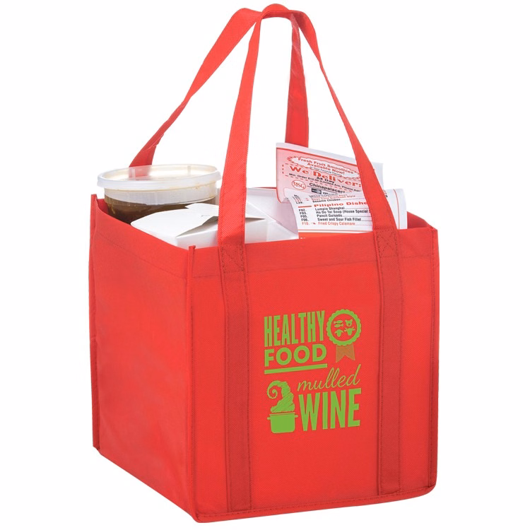 Non-woven Grocery /Takeout "CUBE" Tote