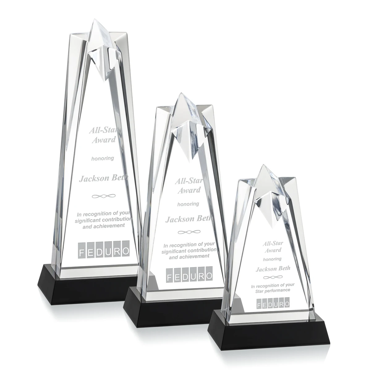 Rosina Star Award on Base - Clear 1