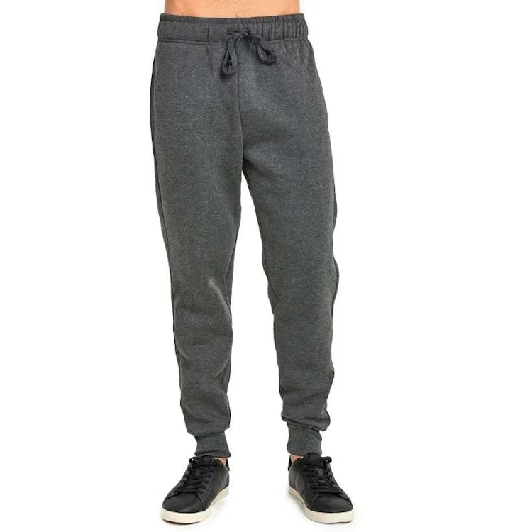 Men's Fleece Jogger Sweatpants Charcoal Small 1
