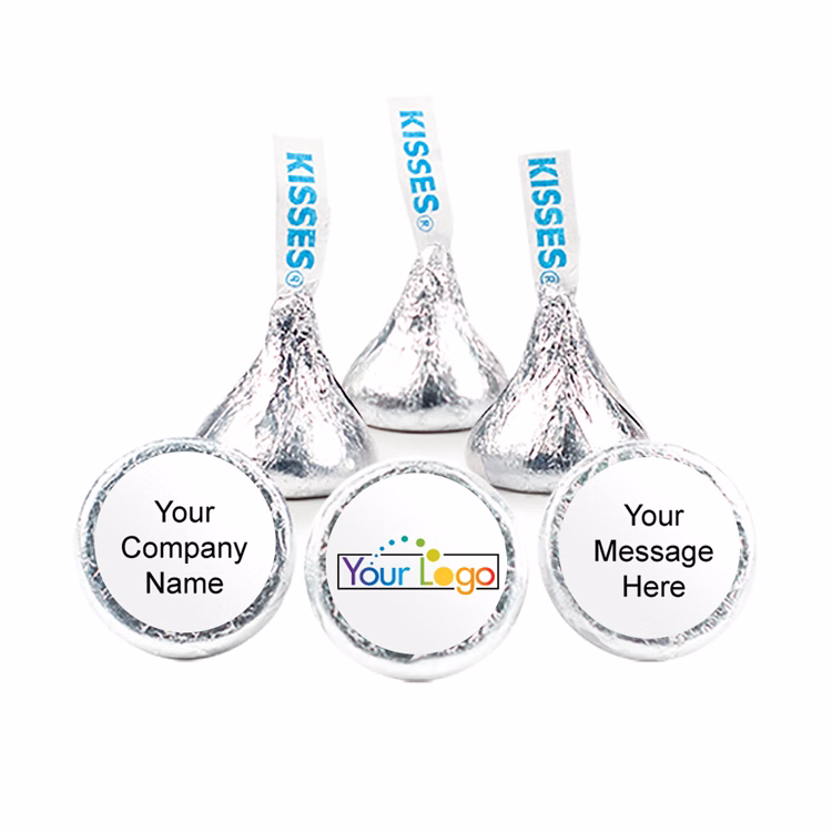 ADD Your Own Logo - Hershey's Kisses w/ Full Color Label
