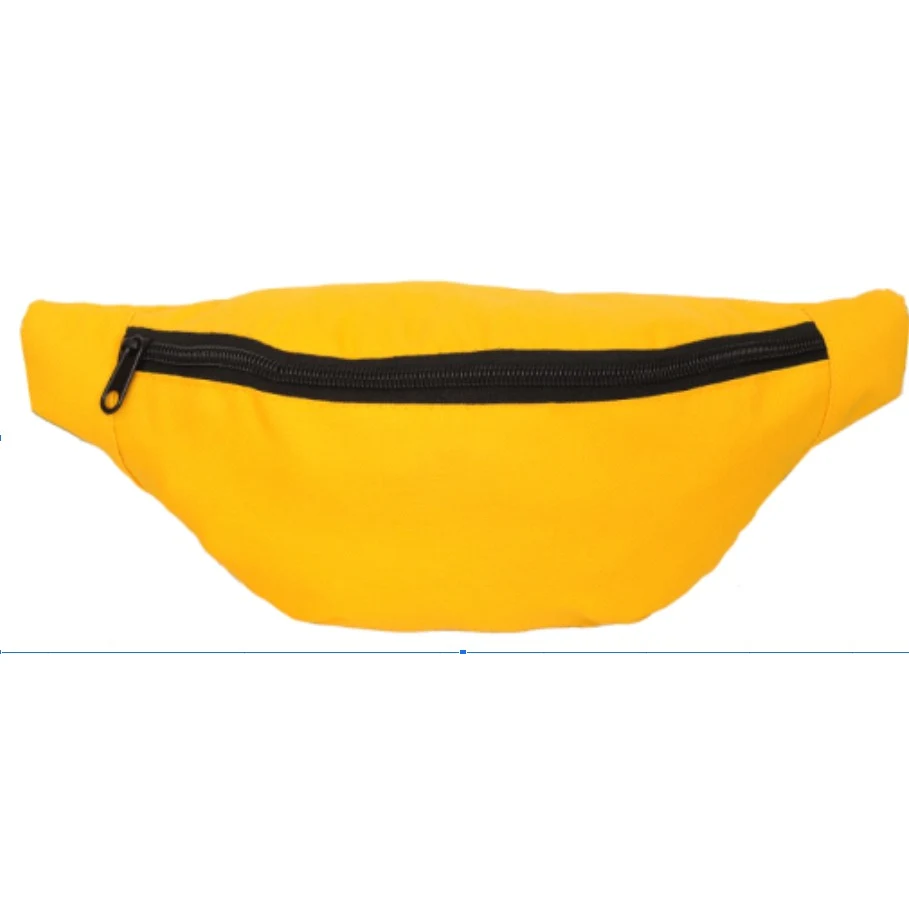 600D DS 13"W X 6"H Waist Bag W/ 2 Zippers 1
