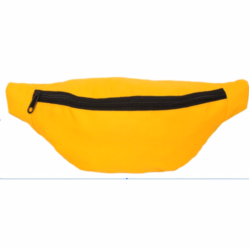 600D DS 13"W X 6"H Waist Bag W/ 2 Zippers