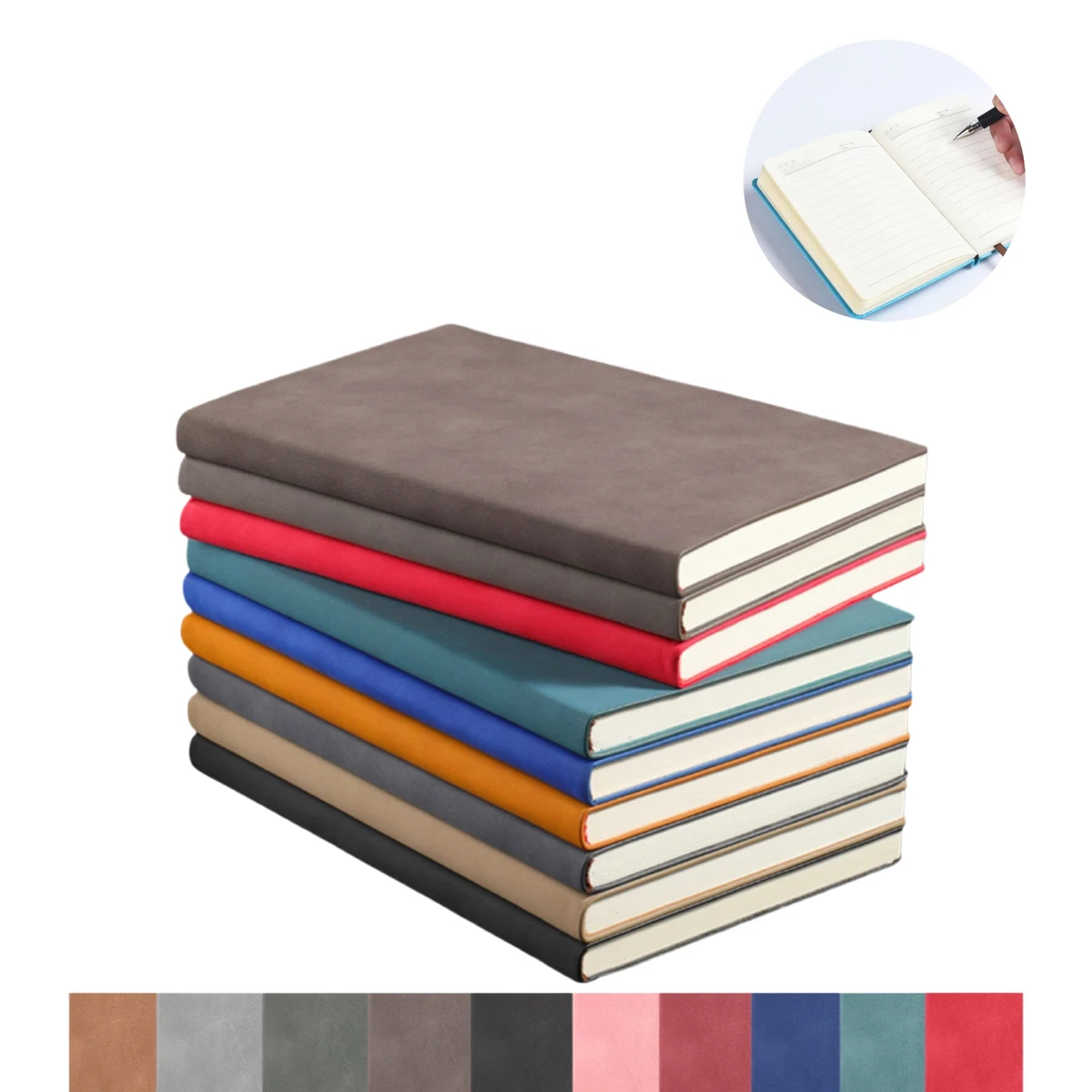 MOQ 50 Customizable Portable Sheepskin Business Notebook 1