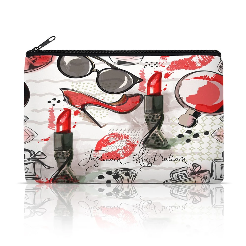 Custom Sublimated Canvas Zippered Pouch 1