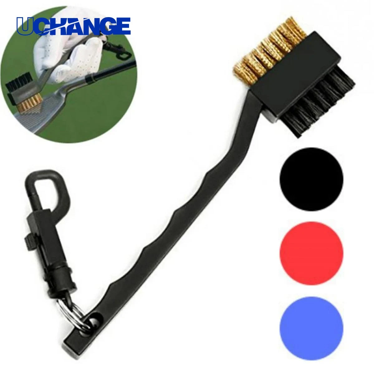 Nylon Steel Wire Golf Club Brush Tool 1