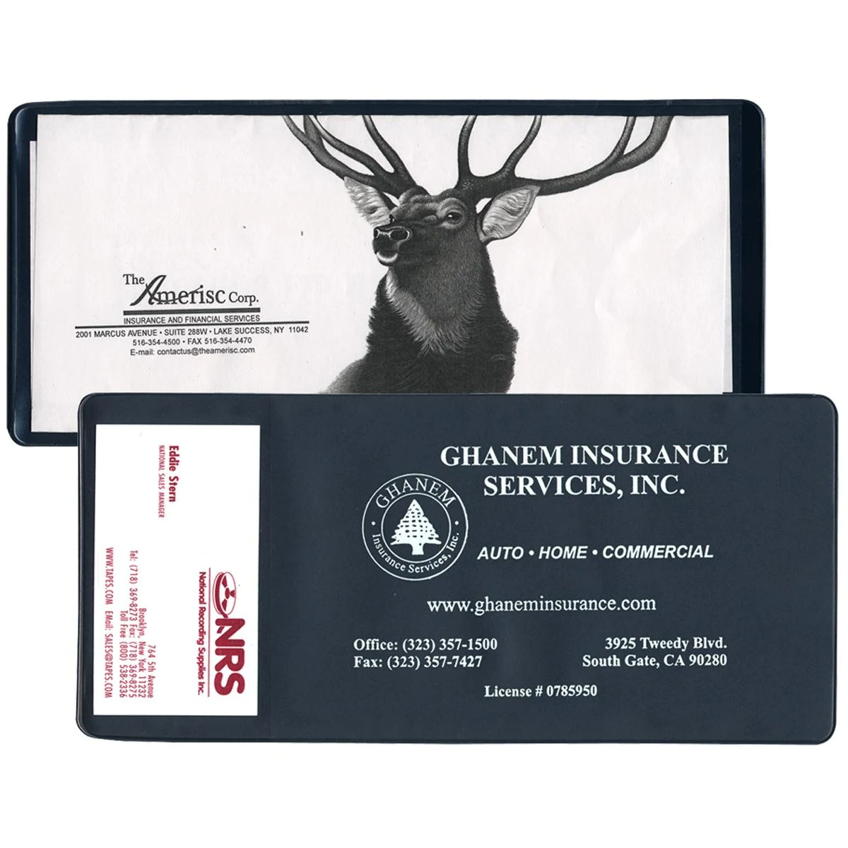 Large Policy Holder with Extra Pocket (open on short side) 1