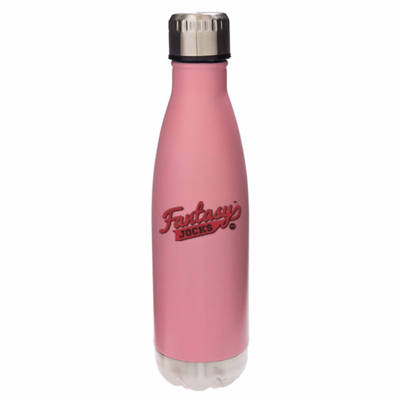 17 oz Glacier Satin Pastel Pink Vacuum Insulated Stainless Steel Double Wall Sports Water Bottle