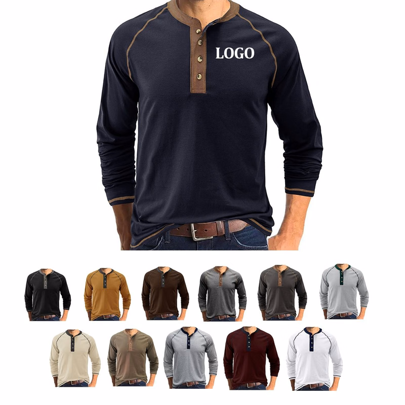 Outdoor Button Long Sleeved Bottoming Shirt