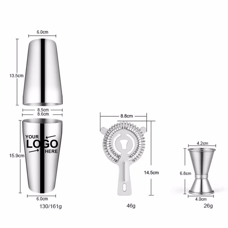 Cocktail Shaker 3 Pieces Set