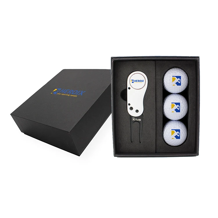 Flix Pro 2.0 Divot Tool & Golf Ball Mini Presentation Box 1