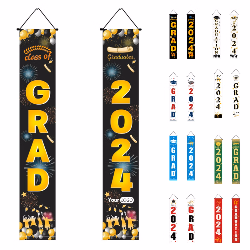 Polyester Graduation Season Event Party Decoration Couplet