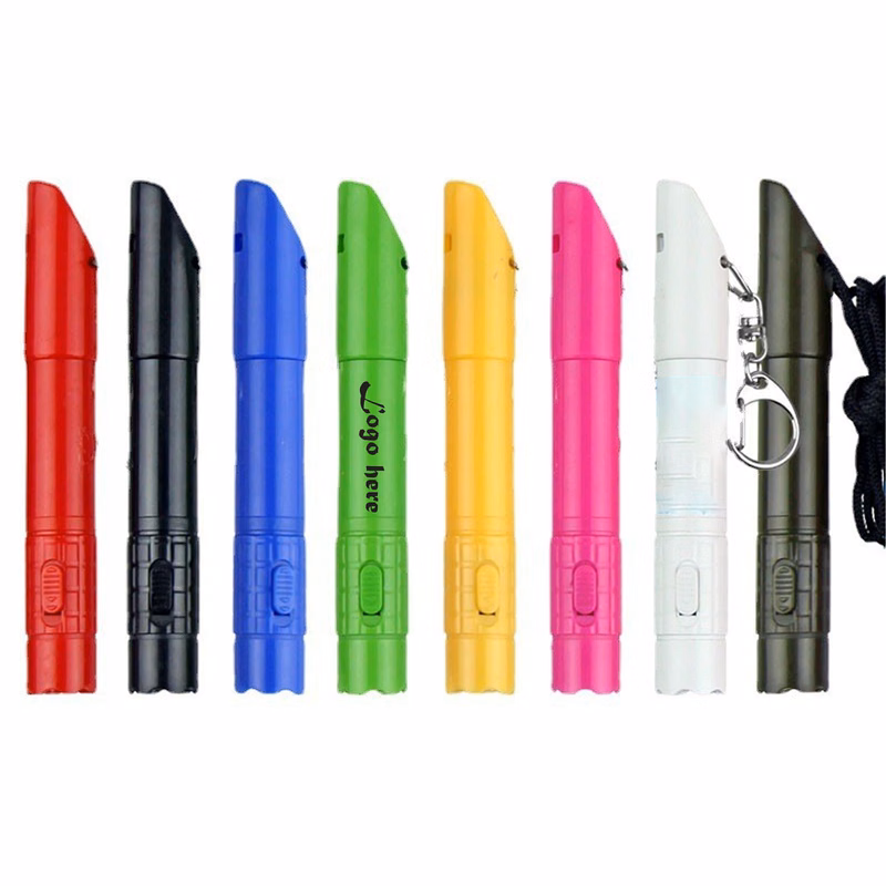 Whistle High Decibel LED Flash Light Pen