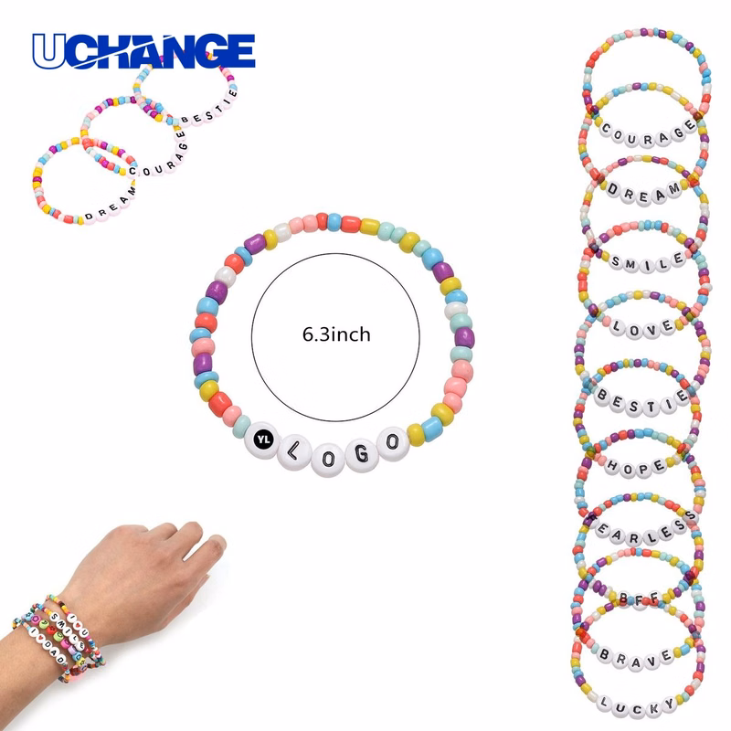 Bohemian Letter Beaded Bracelet