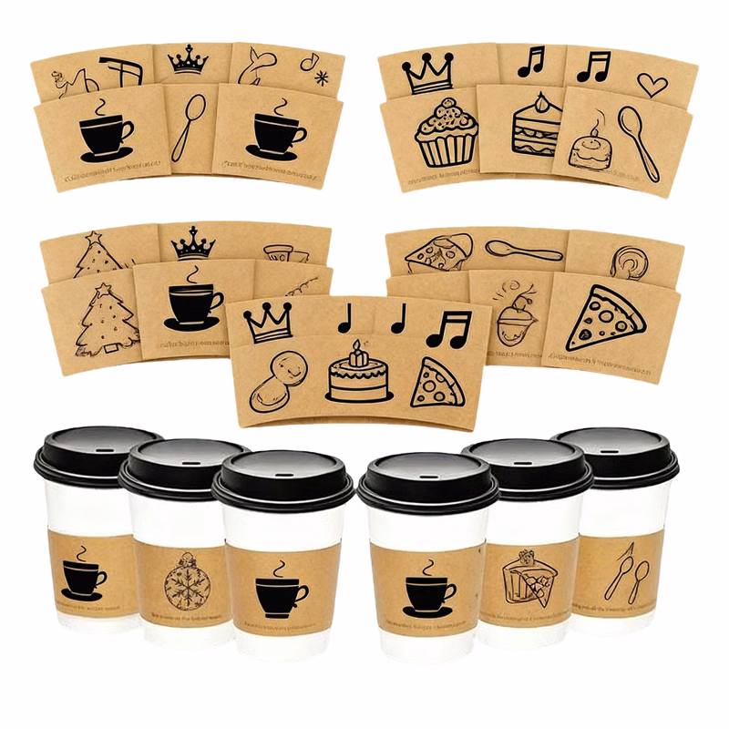 Kraft Paper Coffee Cup Sleeve