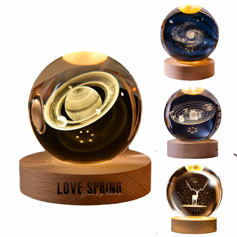 Birthday Valentine's Day Gift USB Illuminated Crystal Ball