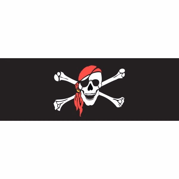 One Eyed Jack Window Decals 3" x 10"