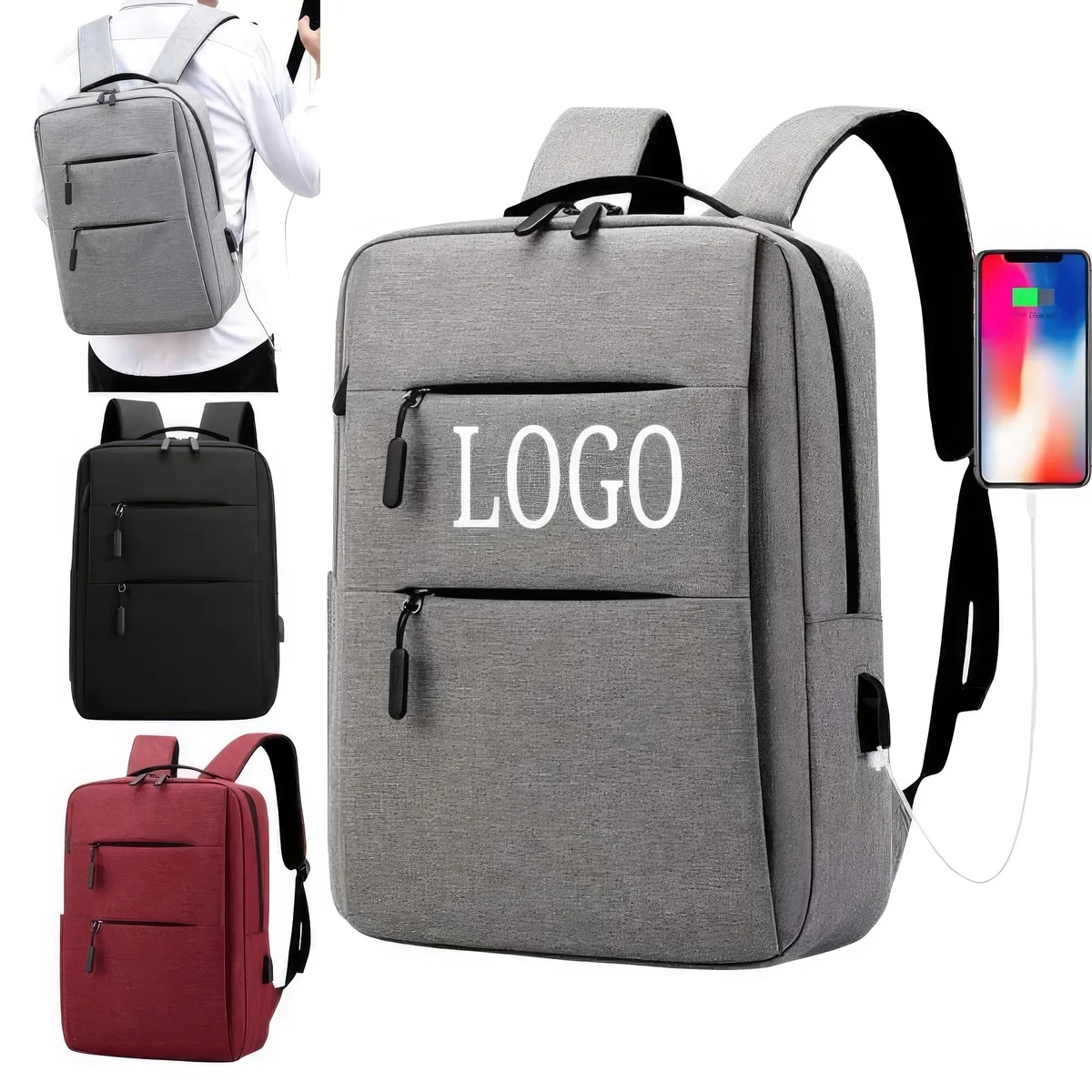 Laptop Backpacks with USB External Charging Port 1