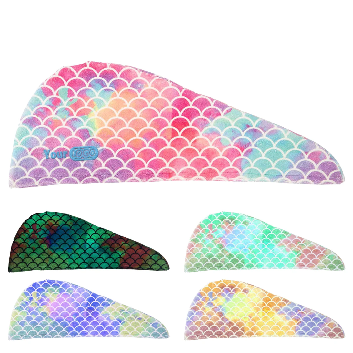 High-Quality Microfiber Material Soft Mermaid-Style Hair Wrap For Quick Drying 1