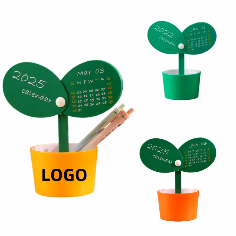 2025 Flower Pot Desk Calendar