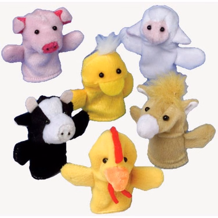 Farm Animal Finger Puppets - Assorted