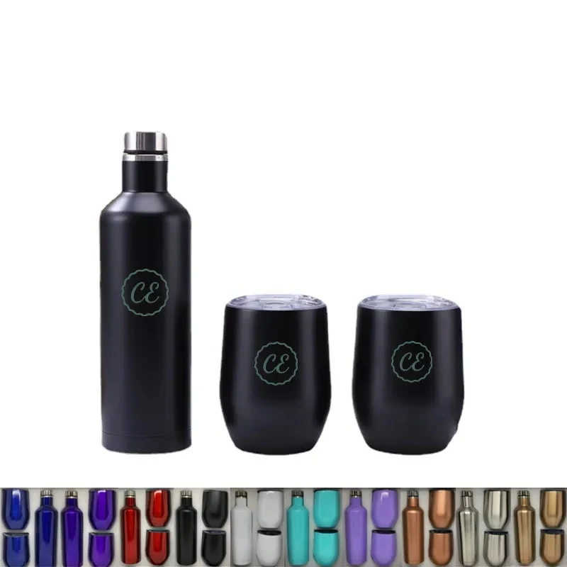 Stainless Steel Tumblers 12 oz - Insulated Wine Bottle 1