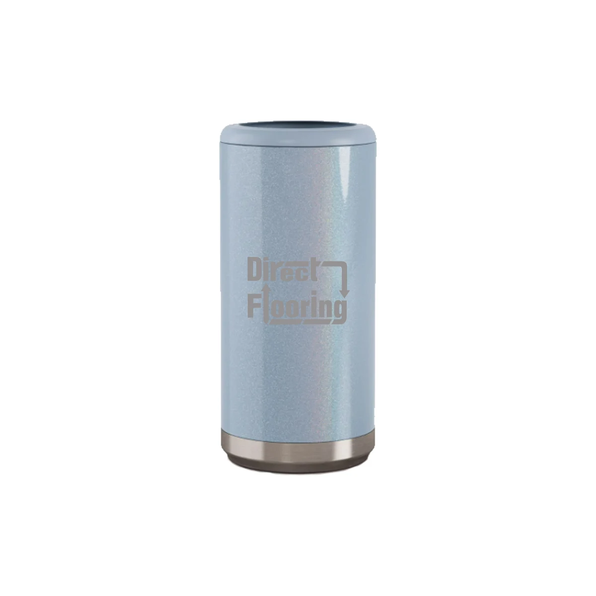 12 Oz. Dusty Blue Stainless Steel Skinny Can Cooler 1