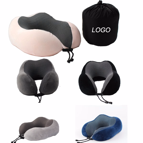 U-Shape Memory Foam Pillow With Pouch