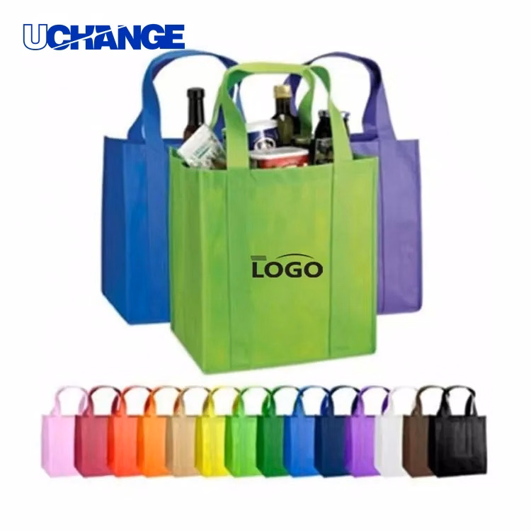 Multi-Color Non-Woven Grocery Tote Bag