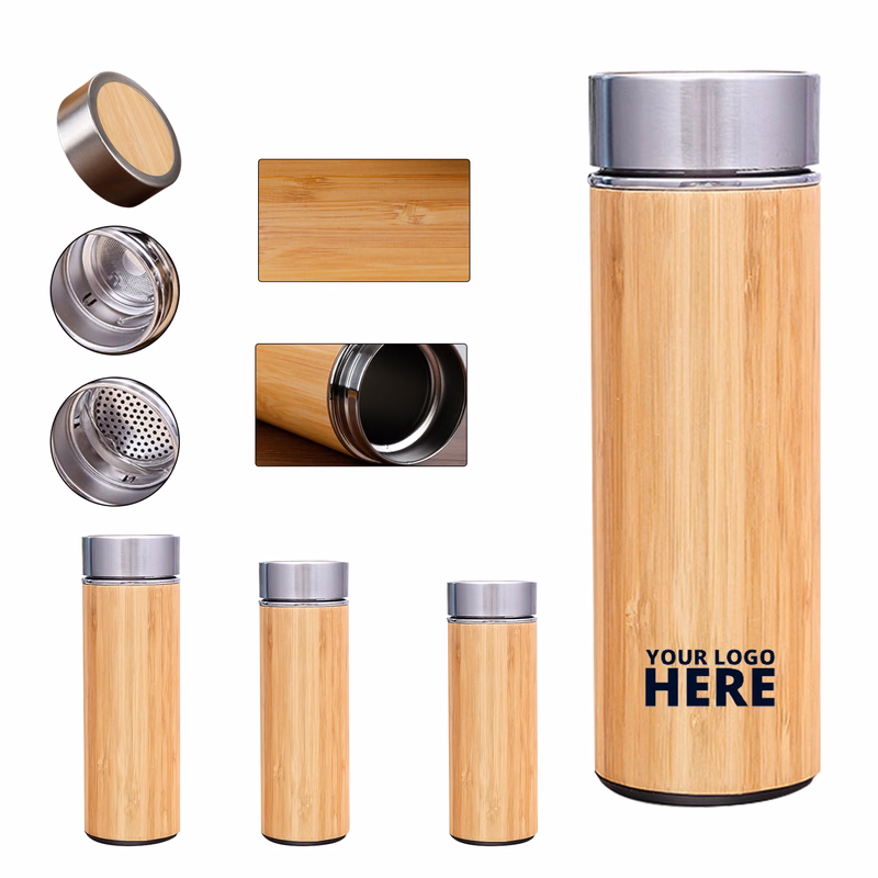 17 OZ Bamboo Insulated Tumbler