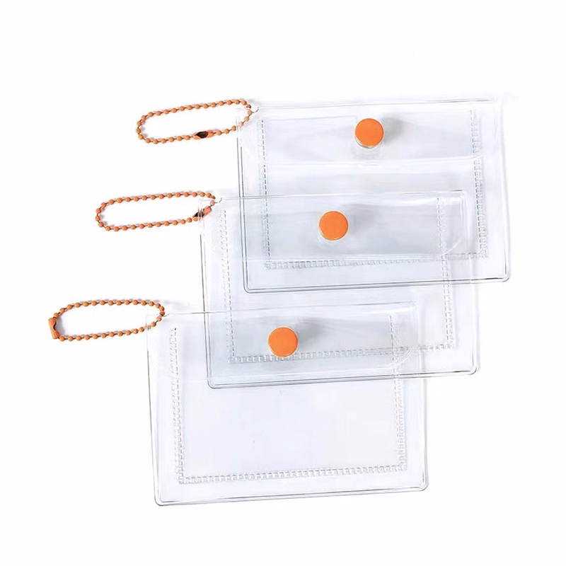 Custom Clear Transparent PVC Card Bag Waterproof Coin Purse