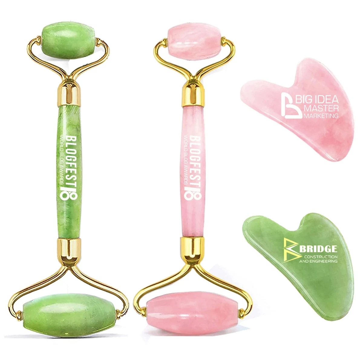 Custom Self Care Gifts Gua Sha & Face Roller 1