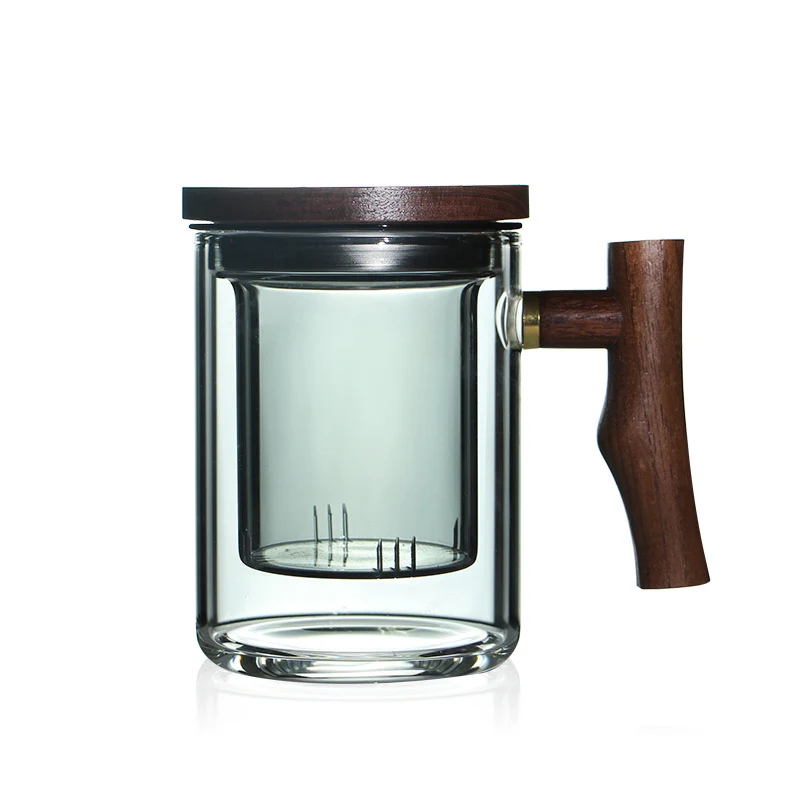 450ml Double Wall Glass Cup 1
