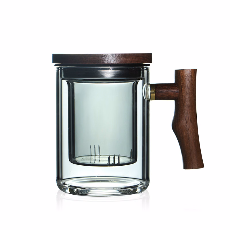 450ml Double Wall Glass Cup