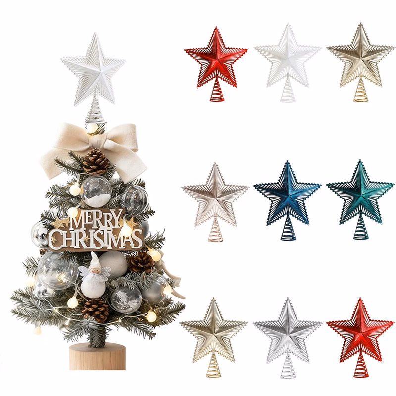 Hollow-Out Christmas Tree Top Star