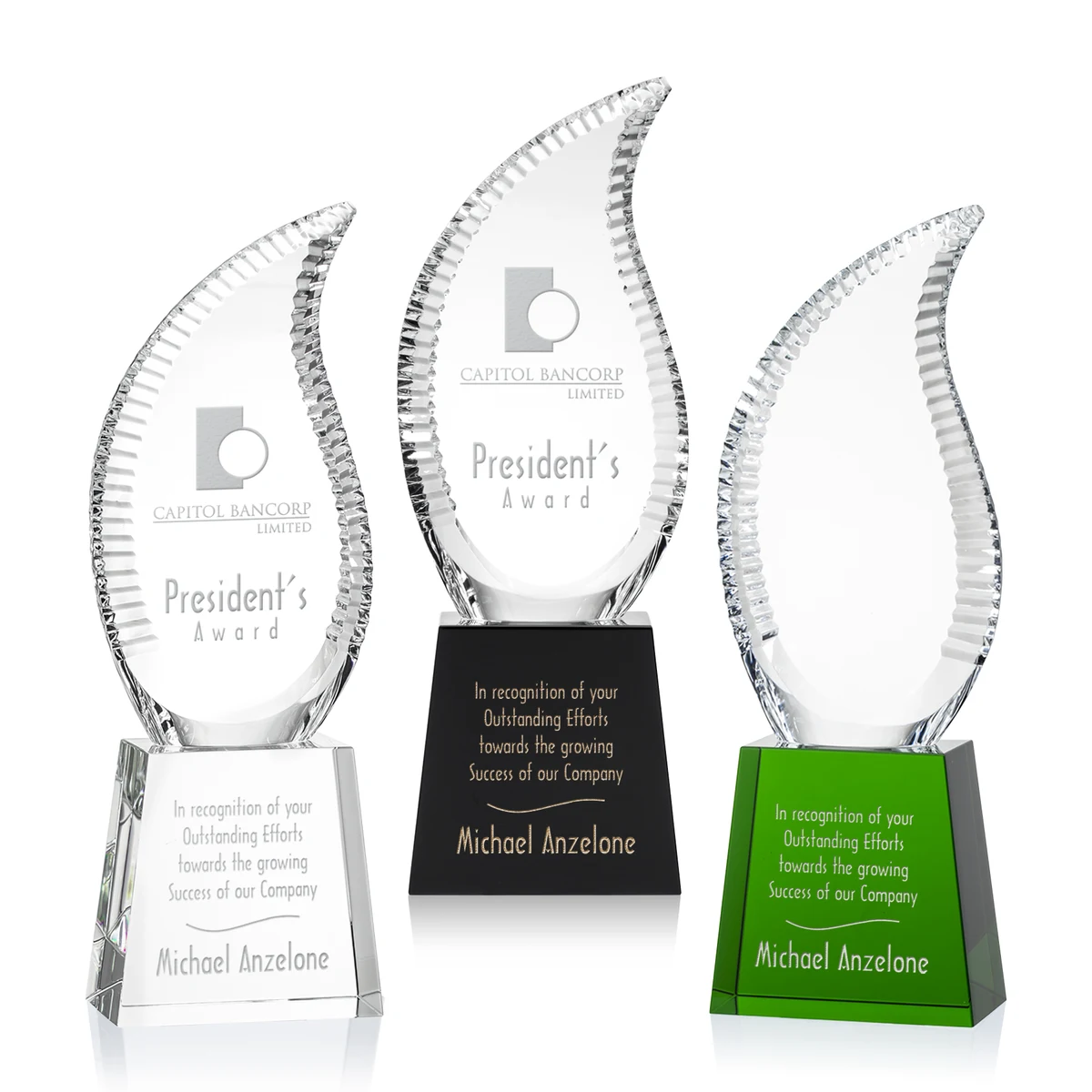 Harmony Flame Award - Deep Etch 1