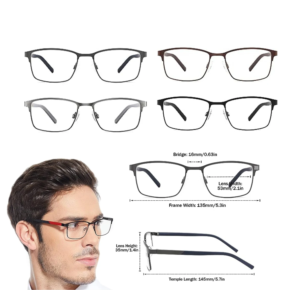 Men Anti UV Ray Anti Eye Strain Anti Glare Reading Glass 1