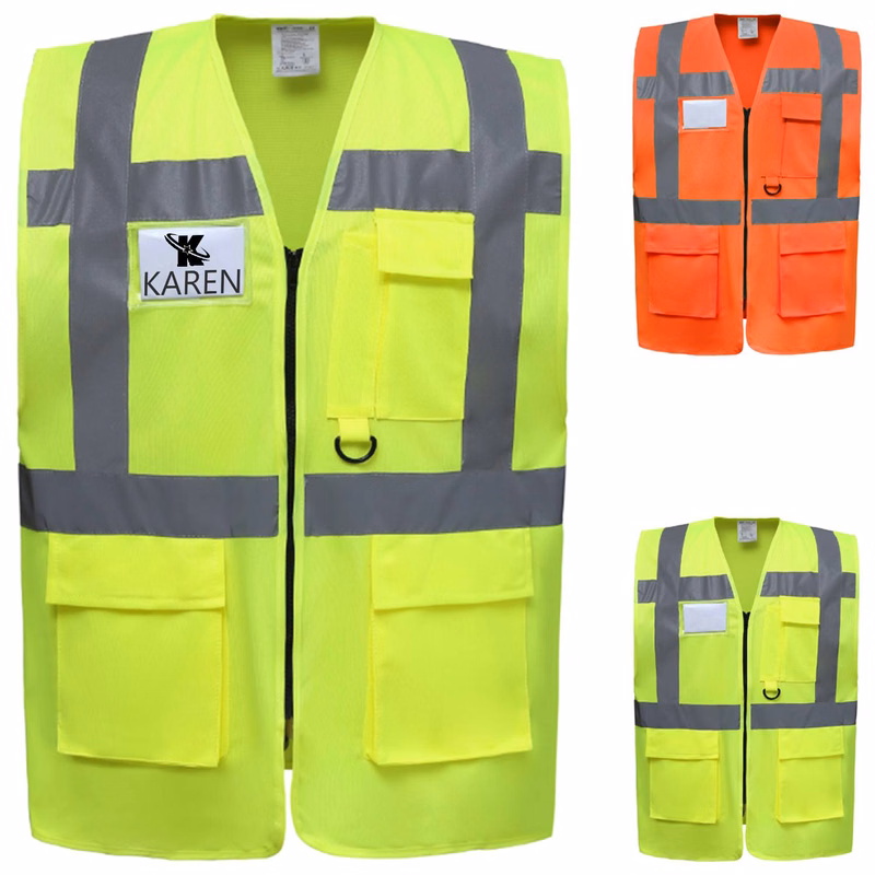 High-Visibility Multi-Pocket Safety Vest