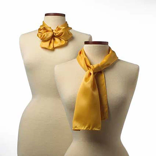 Gold Silk Scarf - 8"x45" 1