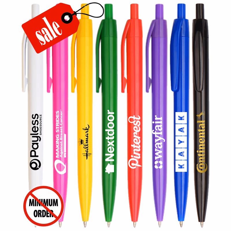 "Promotional" Click Pen - Solid Colored Barrel