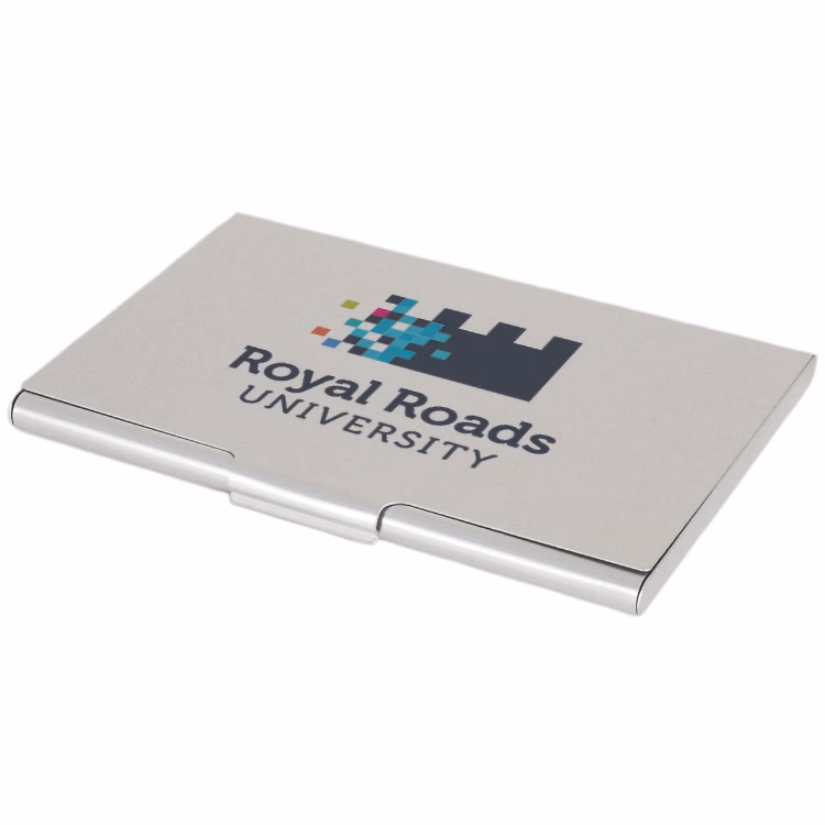 Aluminum Business Card Holder w/ 4 Colour Process (3 7/8"x2 1/2"x1/4")