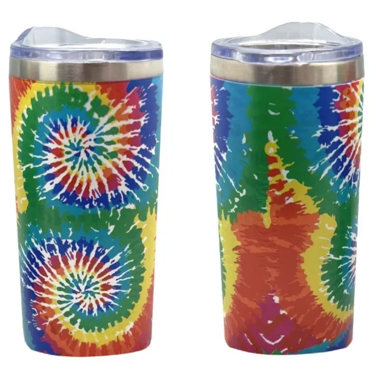 Tie Dye 20oz SS Double Wall Tumbler with Matt Powder Coating 1