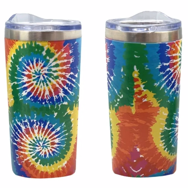 Tie Dye 20oz SS Double Wall Tumbler with Matt Powder Coating