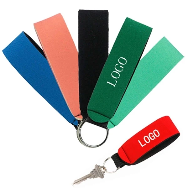 Custom Neoprene Wrist Strap Keychain 1