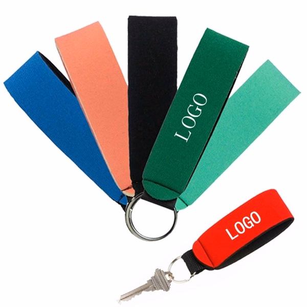 Custom Neoprene Wrist Strap Keychain