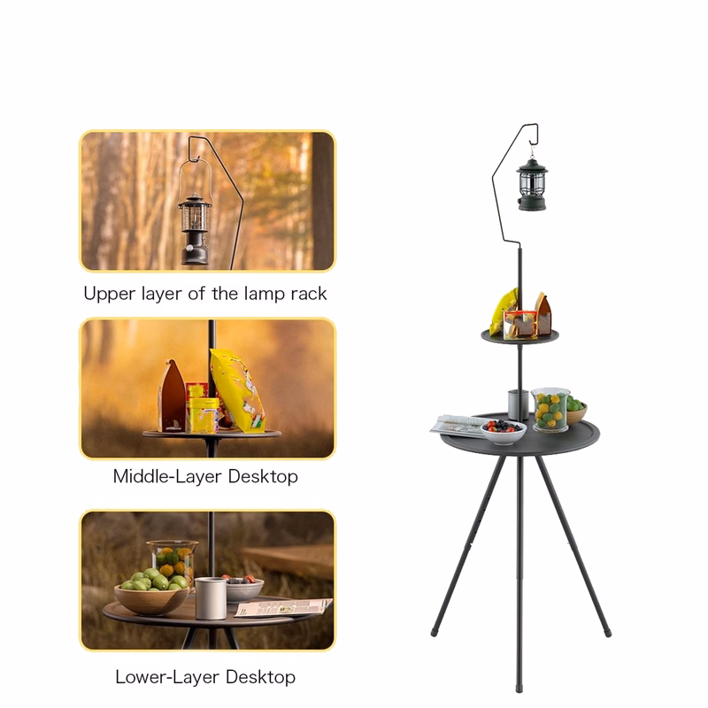 MOQ50 Portable Small Round Table For Picnic
