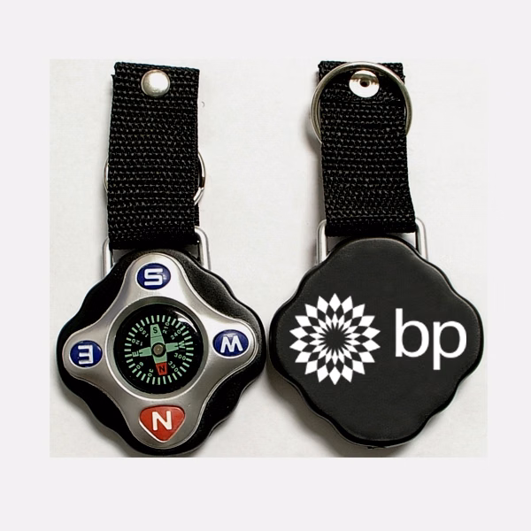 Jumbo size compass with strap.